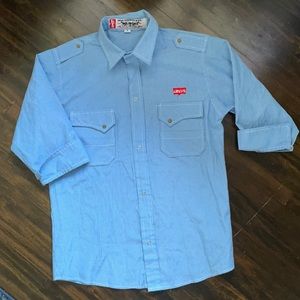 Levi’s stripe 3/4 sleeve shirt - size small